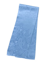 JAMIE Scarf in Pure Silk Printed Celeste